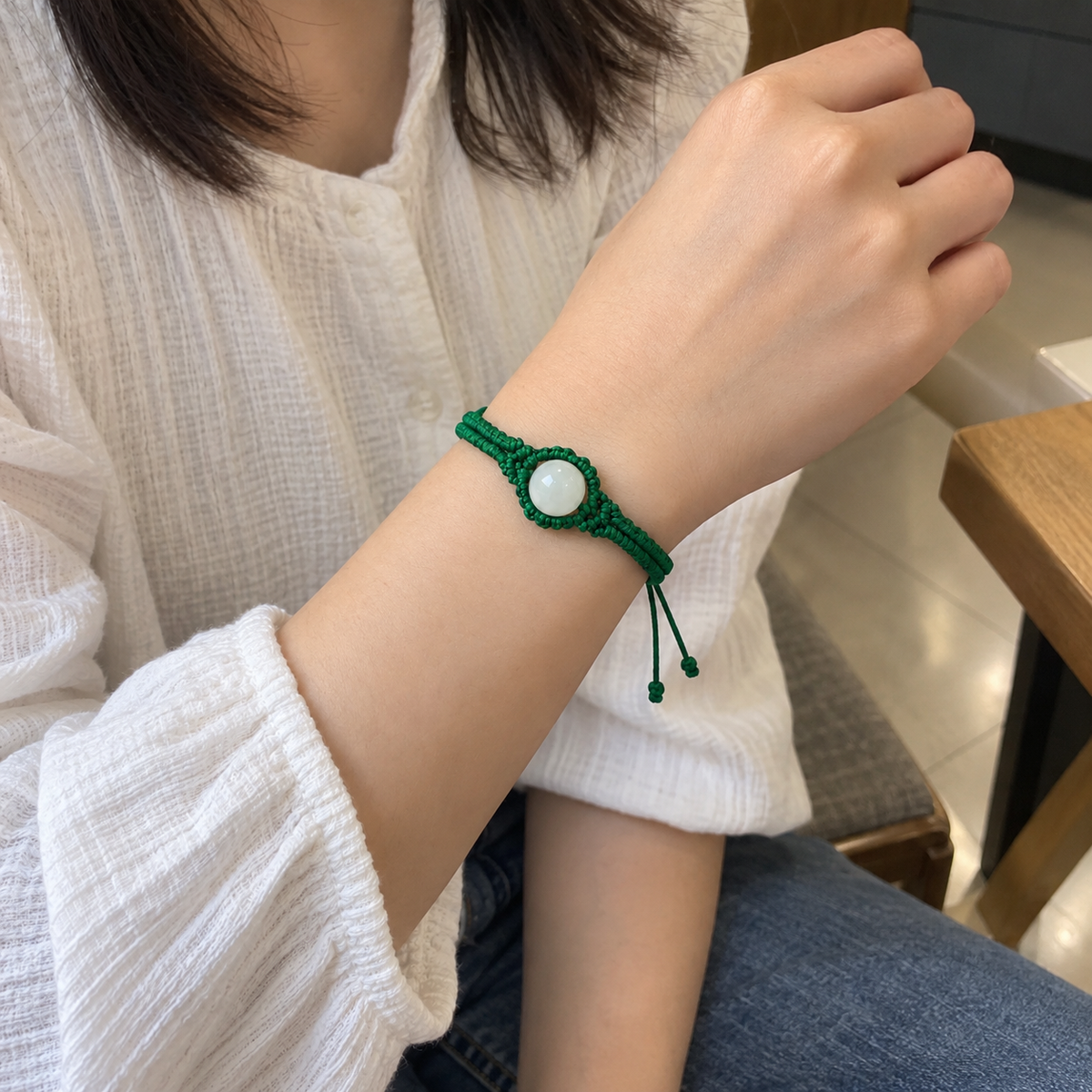 Macramé Gemstone Bracelet Tutorial – Step-by-Step PDF Pattern + Video