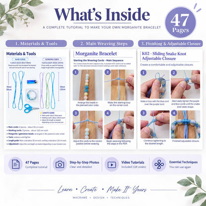 Cord Bracelet DIY Tutorial – Step-by-Step PDF Pattern + Video