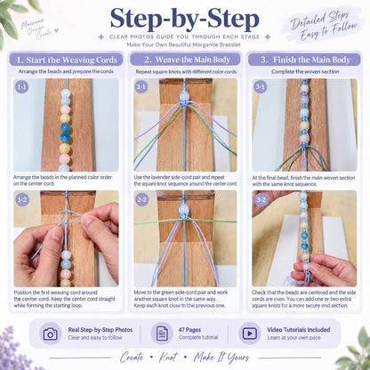 Cord Bracelet DIY Tutorial – Step-by-Step PDF Pattern + Video