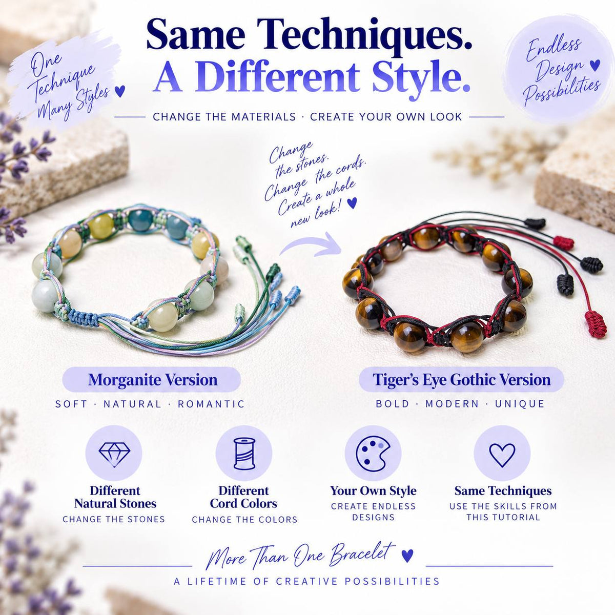 Cord Bracelet DIY Tutorial – Step-by-Step PDF Pattern + Video