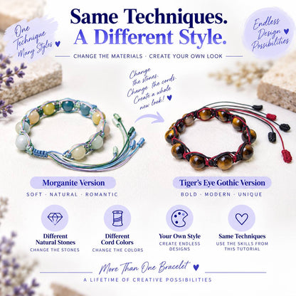 Cord Bracelet DIY Tutorial – Step-by-Step PDF Pattern + Video