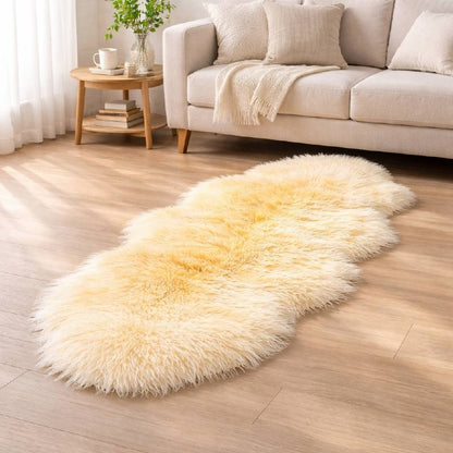 Australian Sheepskin Rug 185×65cm Long Wool Double Sheepskin