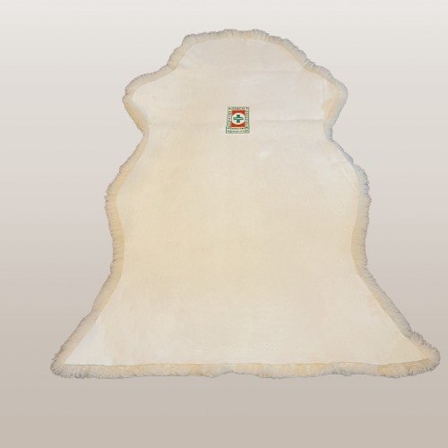 Premium Australian Sheepskin Rug 100×63cm Short Wool Ivory White