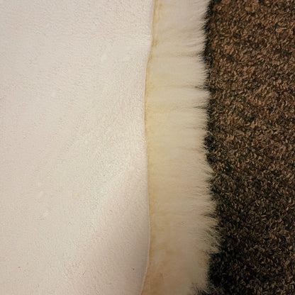 Premium Australian Sheepskin Rug 100×63cm Short Wool Ivory White