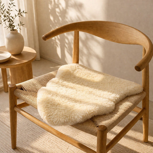 Premium Australian Sheepskin Rug 100×63cm Short Wool Ivory White