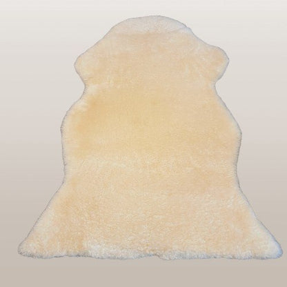 Premium Australian Sheepskin Rug 100×63cm Short Wool Ivory White