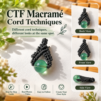 Macramé Pendant DIY Tutorial – Step-by-Step PDF + Video