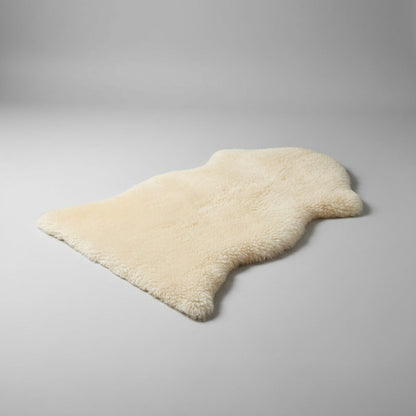 Premium Australian Sheepskin Rug 100×63cm Short Wool Ivory White